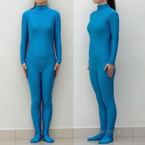 🎃 Shiny Blue Catsuit - Unisex - Size Medium - Halloween Costume (no gloves) 🎃